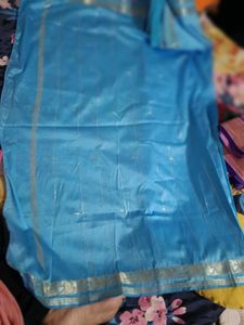 Zari Work Silk Saree With Blouse