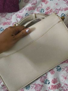 Elegant Cream Crossbody Bag