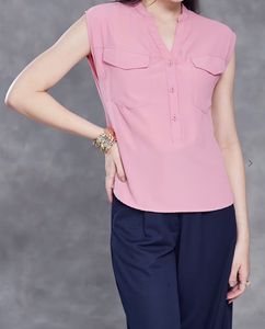 Pink Sleeveless Top