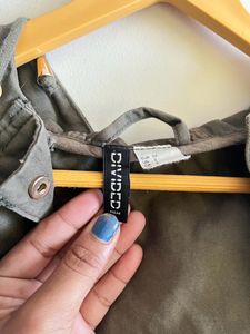 H&amp;M Olive Green Crop Jacket