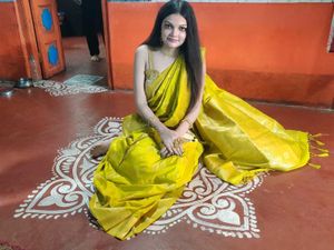 Elegant Green Saree