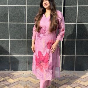 Floral Print Kurta Set