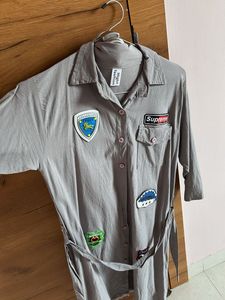 Patchwork Shirt Dress