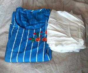 Cotton Woman Kurti &amp; Pant Set