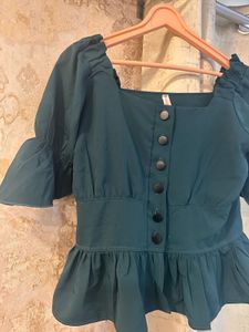 Beautiful Embellished Turquoise Top, Bust- 34/32