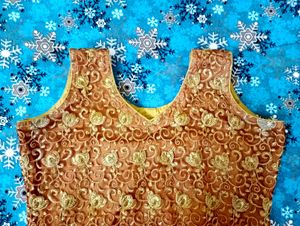 Golden Vintage Custom Tailored Lace Kurta