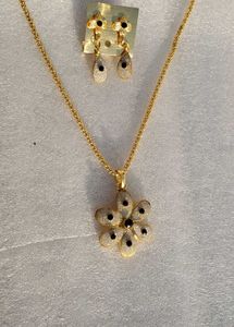 HIGH QUALITY SILVER NECKLACE WITH EARRINGS