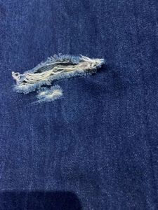 Ripped Dark Wash Denim Jeans