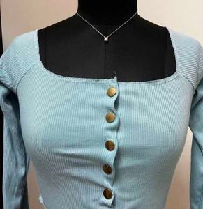 Ribbed Long Sleeve Crop Top