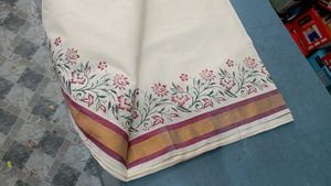 Kerala Cotton Saree with Blouse