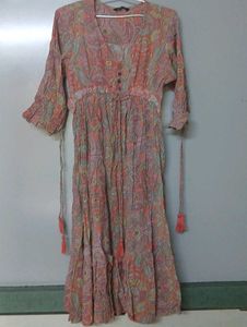 Bohemian Paisley Print Maxi Dress