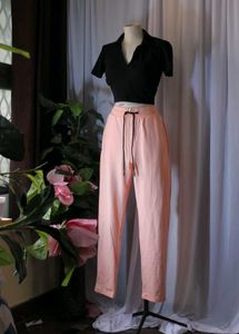 Abof Peach Cotton Pant