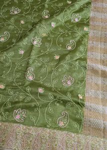 Elegant Green Saree