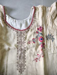 silk patiyala Kurta Set