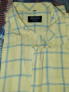 Mufti Yellow Plaid Shirt