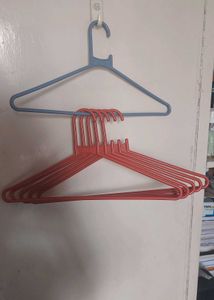 Clothes Hanger And Dust Pan