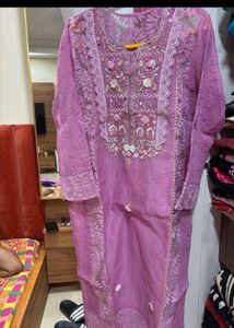 Organza Kurta Dupatta Set