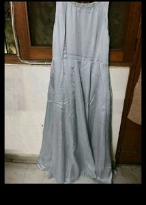 Flared Satin Dress