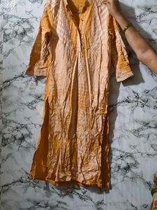 Stylish Yellow &amp; White Kurta