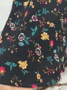 Floral Print Cold Shoulder Dress