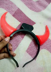 Halloween Red Lighted Horns Hairband