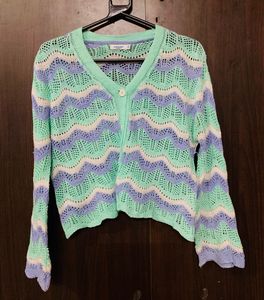 Crochet Knit Cardigan