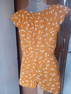 Floral Print Romper