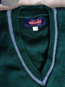 Half sleeve Green Sweater School Uniform