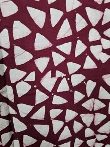 Patterned Shirt Collar Kurti