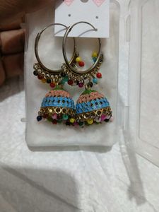 Colorful Jhumka Earrings