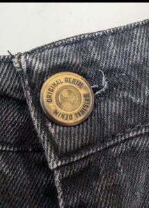 Charcoal Colour Jeans For Girls