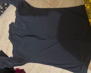 Gray Long Sleeve Top