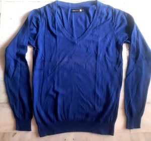 Royal Blue Colour Woolen Sweater