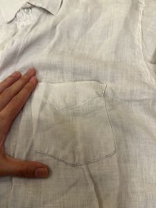 Undercut Off White Shirt