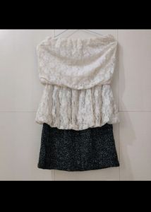 White Lace Tube Dress