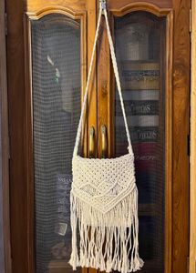 Macrame Fringe Crossbody Bag