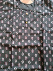Black Printed Kurti