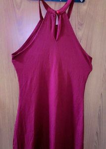Ribbed Halter Bodycon Dress