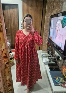 New Cotton Anarkali suit Set