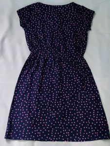 Navy Star Print Dress