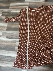 Vintage Polka Dot Midi Dress