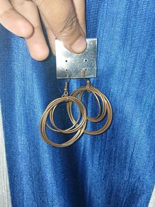 Statement Circle Earrings pair