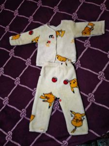 woolen Pikachu Pajama Set - Adorable & Cozy!