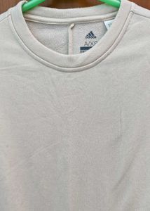 ADIDAS UNISEX Cream Sweatshirt