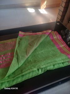 Cotton Saree With Stylish  Blouse.