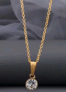 Gold Tone Heart &amp; Crystal Pendants