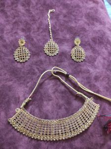 new Gold stone Jewellery Set
