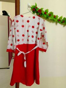 ♥️🤍 Red And White Beautiful Ethentic Top