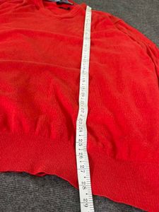 Red V-Neck Sweater