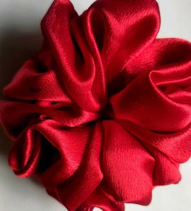 Red Satin Scrunchie